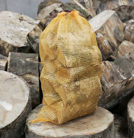 Netted Hardwood Logs
