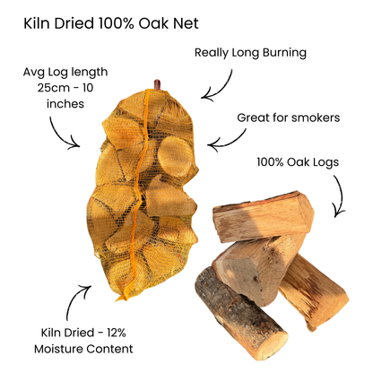 Netted kiln dried oak characteristics