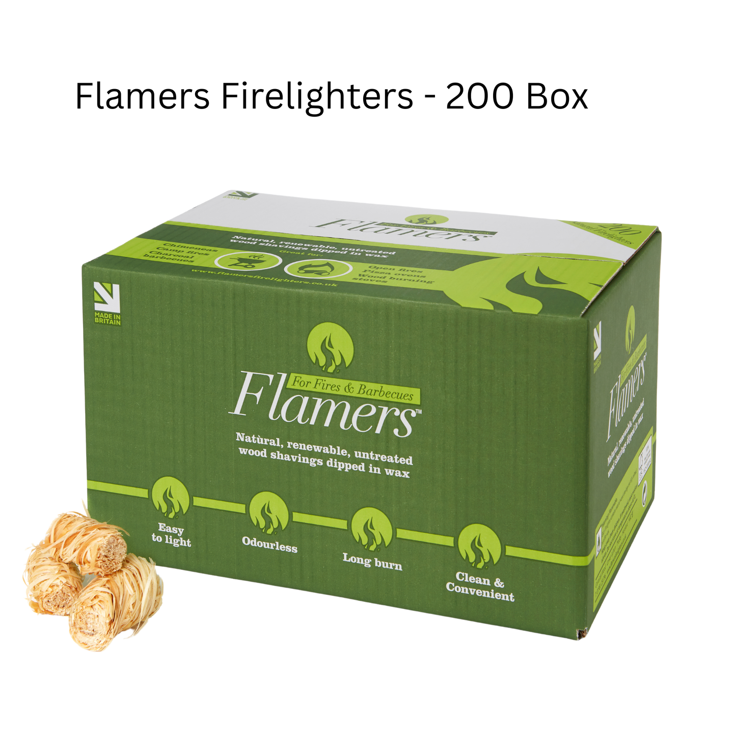 Flamers Firelighters 200 Pack