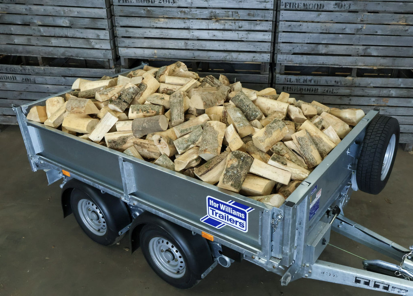 100% Ash Logs - Barn Dried - Loose Truck Load
