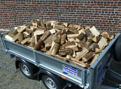 Premium Range - 100% Ash Logs - Kiln Dried - Loose Trailer Load
