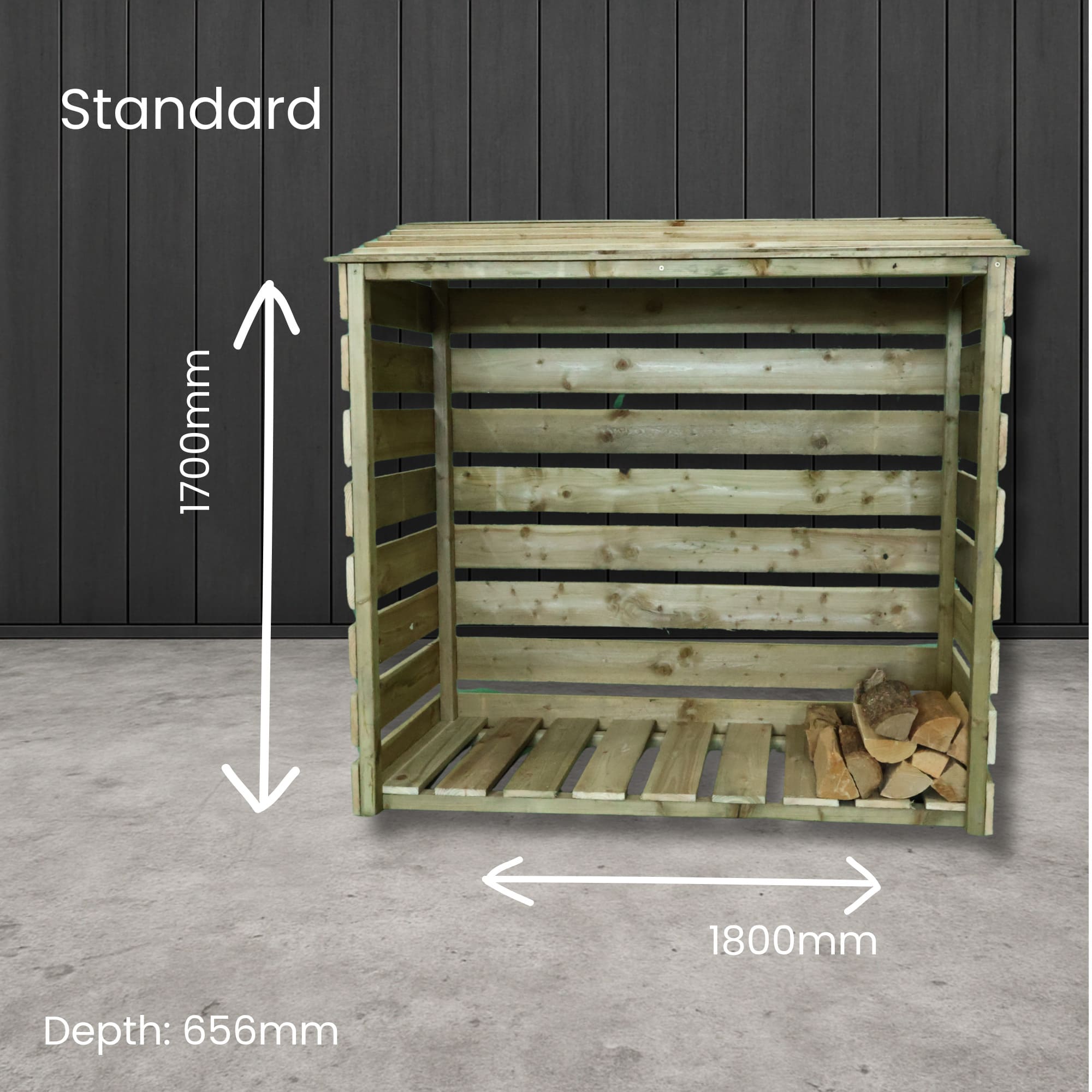 Wooden Log Store | Standard Size