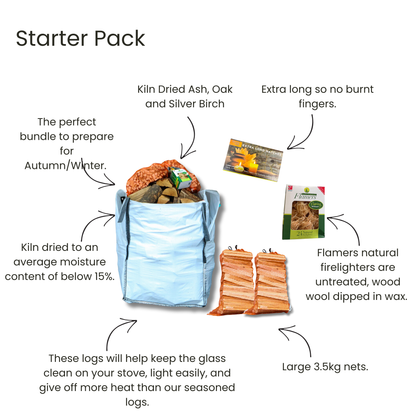 Premium Range - Hardwood - Kiln Dried - Starter Pack - Bulk Bag