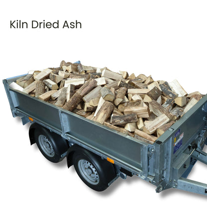 Premium Range - 100% Ash Logs - Kiln Dried - Loose Trailer Load