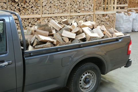 Kiln Dried 100% Ash Logs - Loose Truck Load