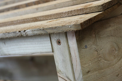 Neat log store joint with large screw