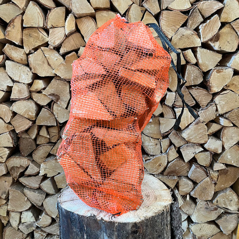 Netted Kiln Dried Hardwood Logs - 100% Ash (Thin ‘Pizza’ Logs)