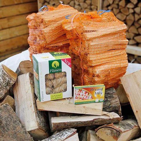 Kiln Dried Jumbo Firewood Bags Premium Range Hardwood Kiln Dried